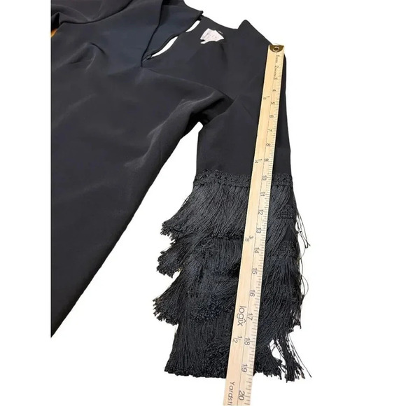 Milly “Nicole” Fringe Cuff Shift Dress - Picture 10 of 16